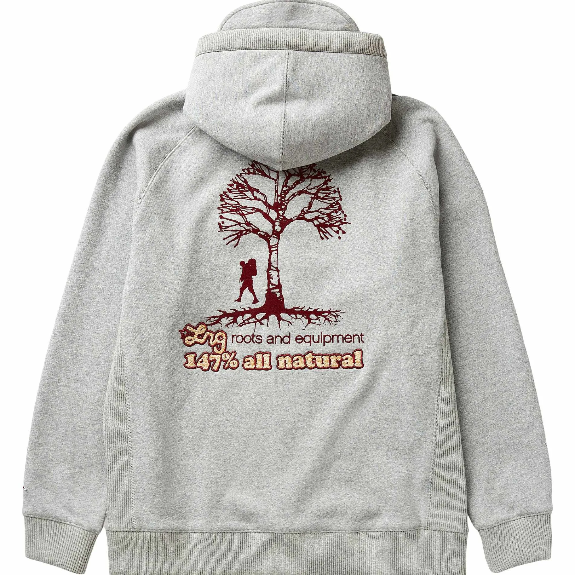 LRG 147 Sudadera Con Capucha Y Cremallera Totalmente Natural-Hombres Herencia