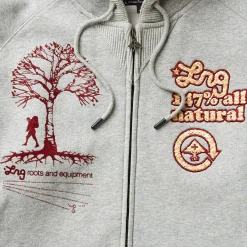 LRG 147 Sudadera Con Capucha Y Cremallera Totalmente Natural-Hombres Herencia