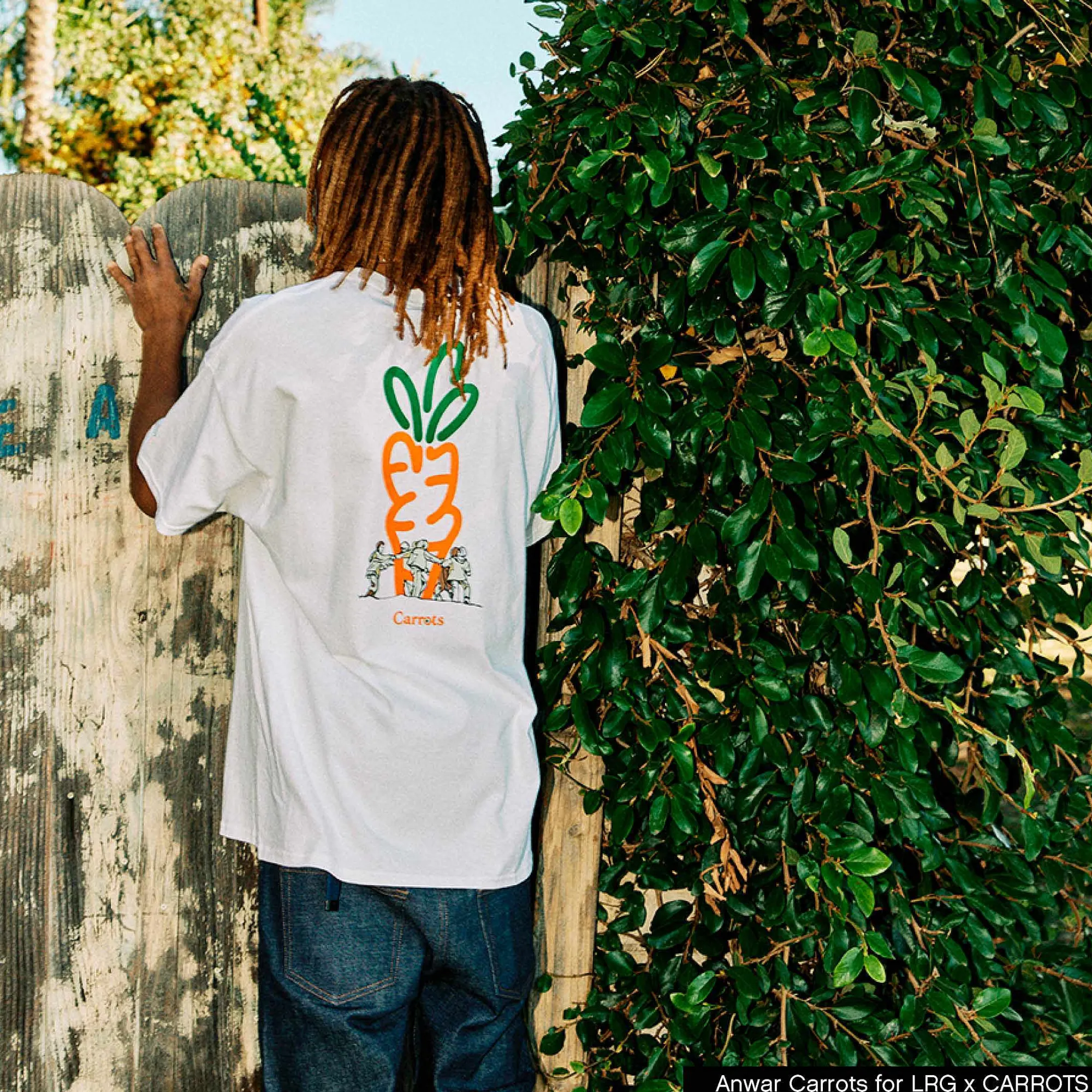 LRG Camiseta Con Guion Carrots X -Hombres Camisetas