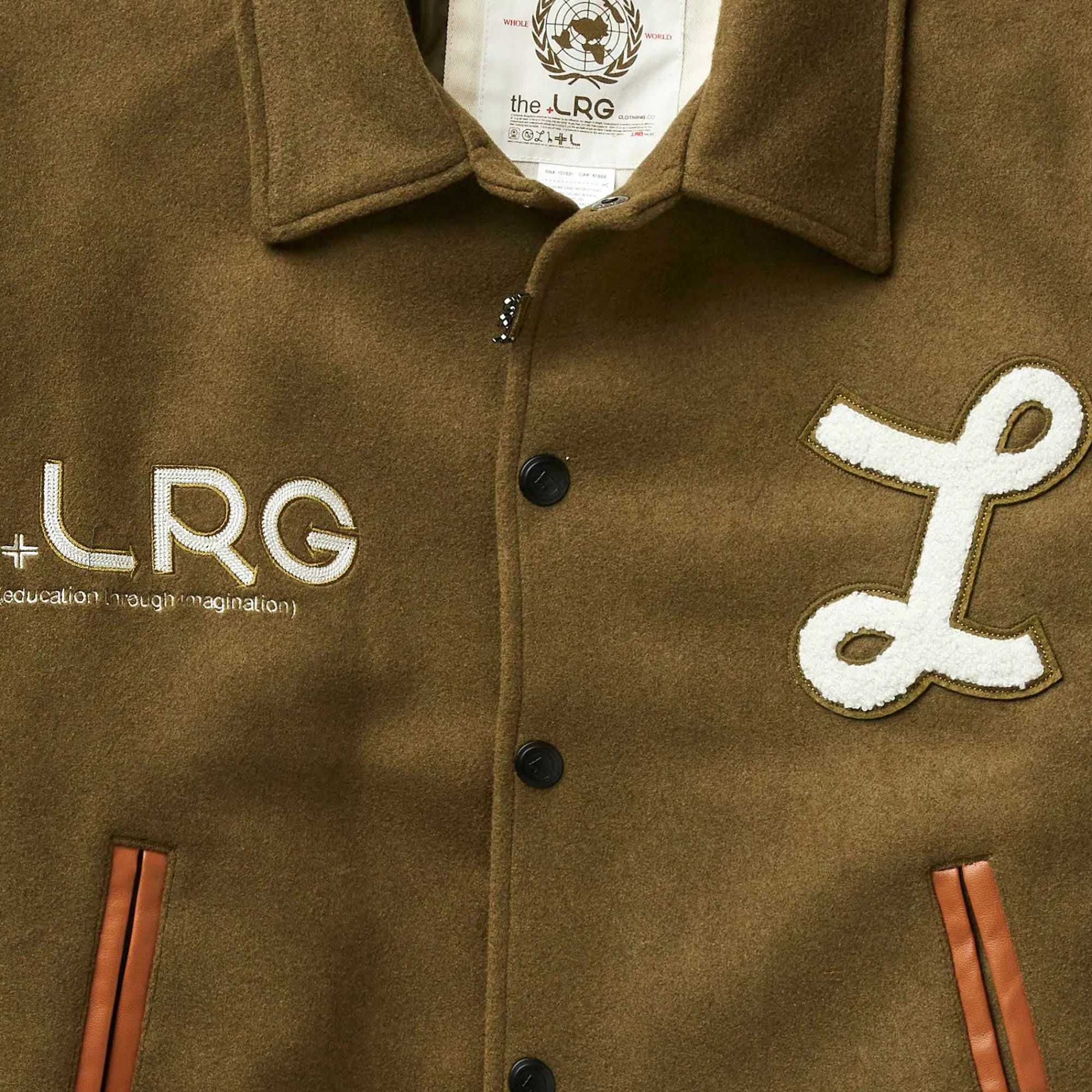 LRG Chaqueta De Lana Del Jugador Del Equipo-Hombres Ropa De Calle