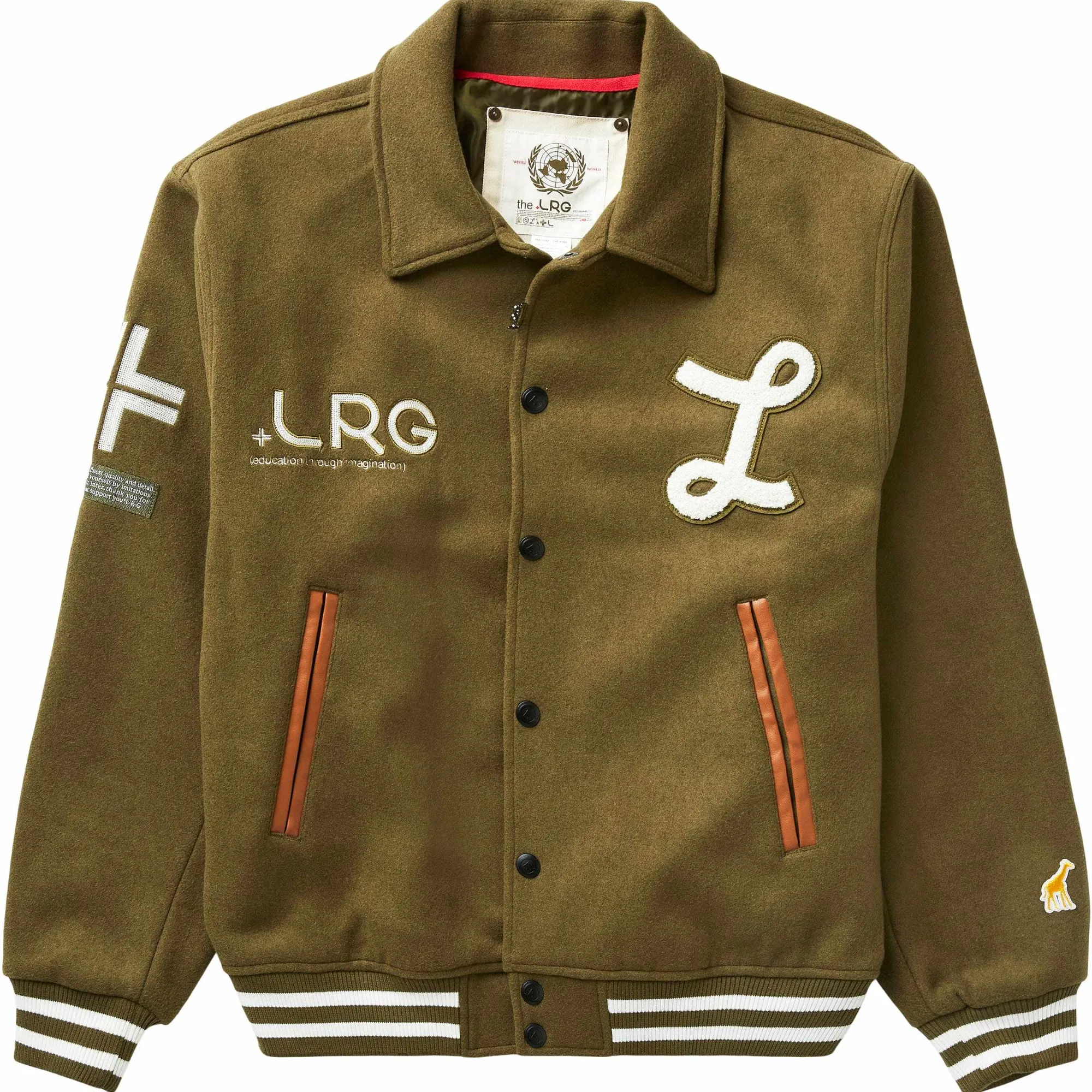 LRG Chaqueta De Lana Del Jugador Del Equipo-Hombres Ropa De Calle