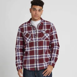 LRG Franela Con Forro De Sherpa De Faction-Hombres Ropa De Calle