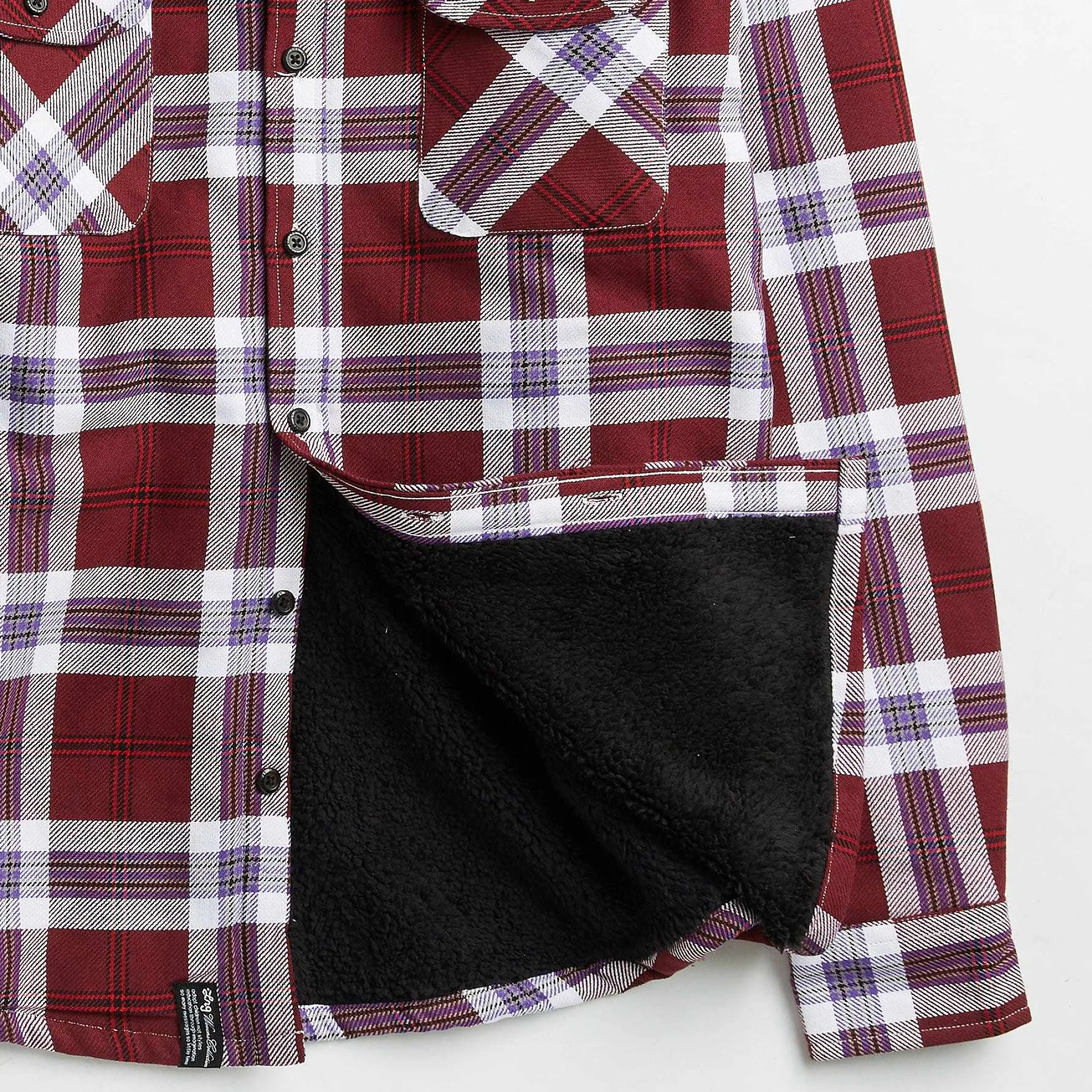 LRG Franela Con Forro De Sherpa De Faction-Hombres Ropa De Calle