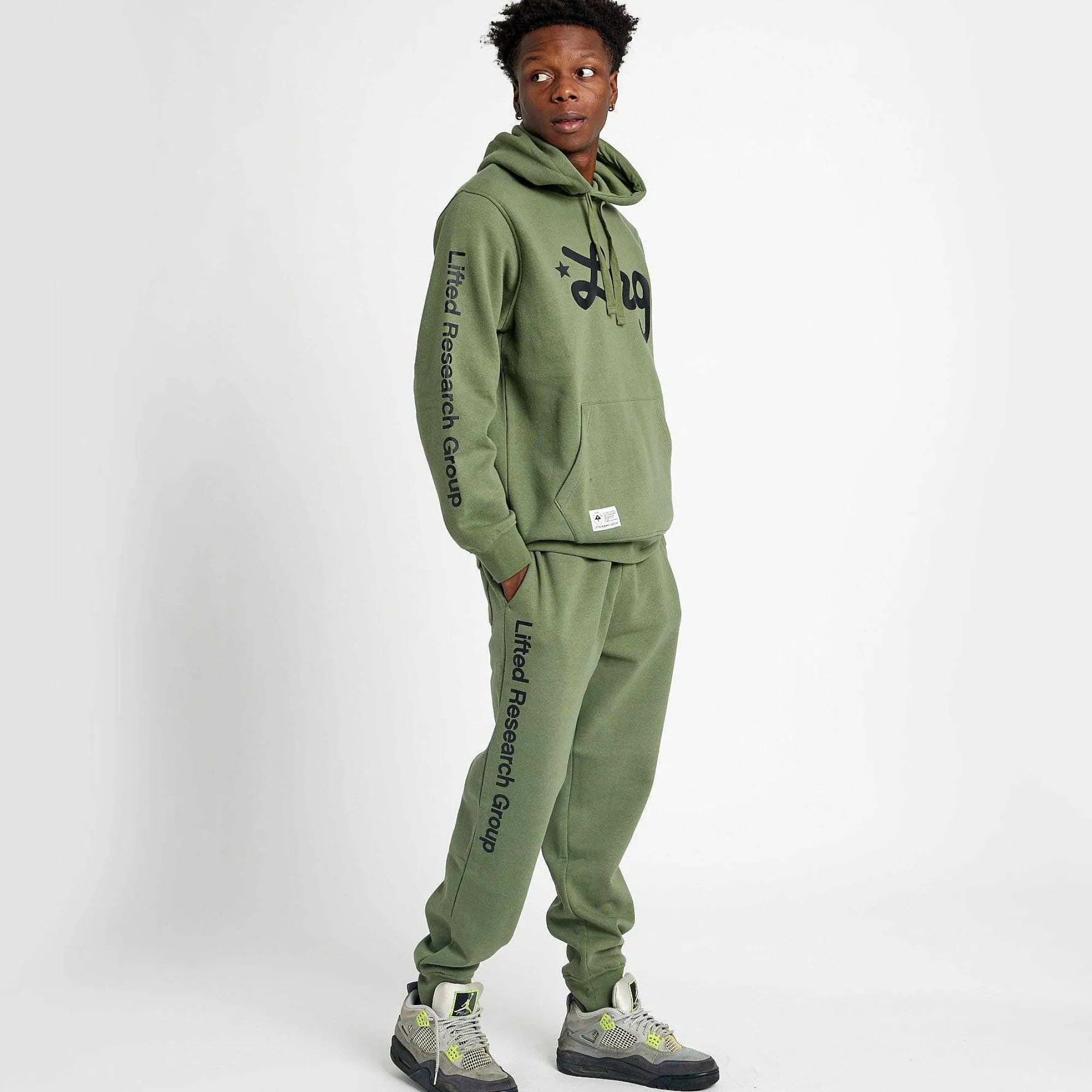 LRG Script Levantado Sudadera Con Capucha-Hombres Sudaderas Con Capucha Y Sudaderas