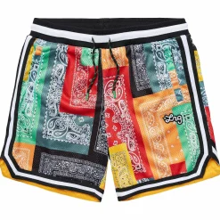 LRG Shorts De Malla Strictly Script Roots-Hombres Bermudas