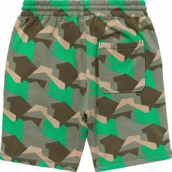 LRG Shorts Deportivos Con Estampado Geometrico Levantado-Hombres Bermudas