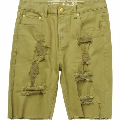 LRG Shorts Vaqueros Desgastados-Hombres Bermudas