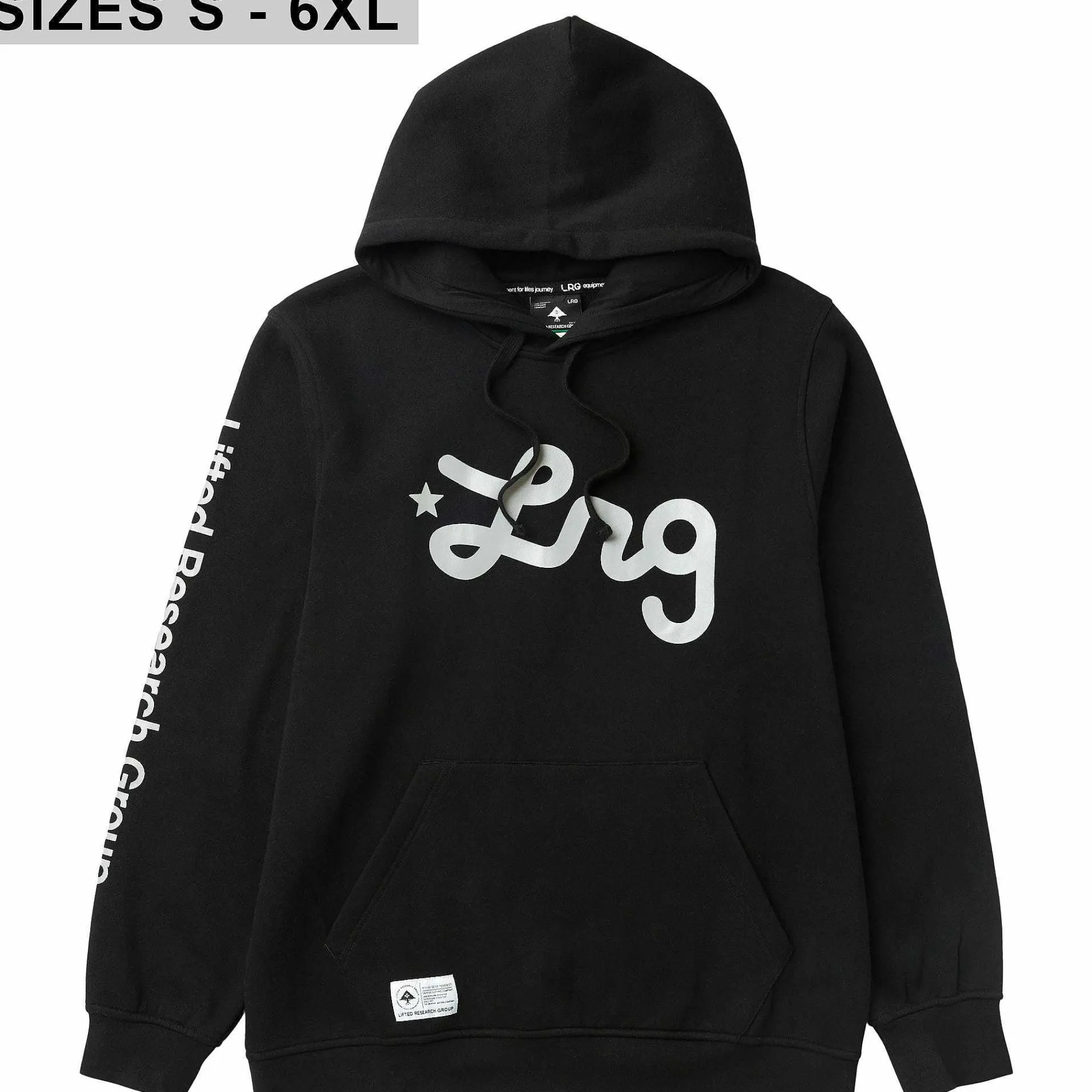 LRG Sudadera Con Capucha Y Texto Reflectante Levantado-Hombres Sudaderas Con Capucha Y Sudaderas