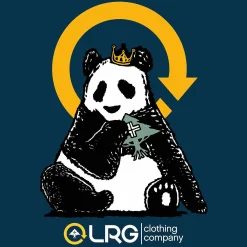 LRG Camiseta Rey Arbol Panda-Hombres Camisetas