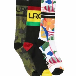 LRG Pack De 3 Calcetines Con Diseno De Camuflaje Geometrico-Hombres Medias