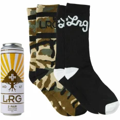 LRG Pack De 2 Calcetines Con Estampado De Camuflaje Levantado-Hombres Medias